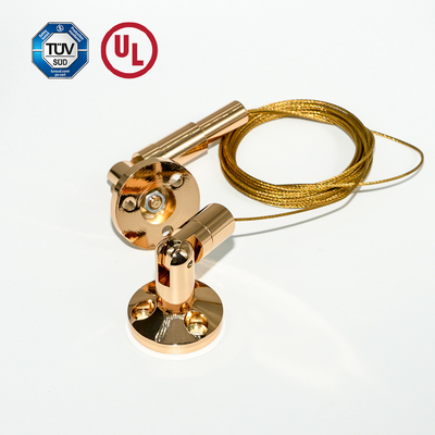 대용 Brass Billboard Display Hanging Kit With Gold Plating Wall To Wall Product Display Hanging System 소금 빌보드 디스플레이 매달기 키트