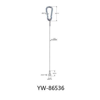 루프와 28 밀리미터 버튼 YW86533과 눈 스테인리스강 케이블 맬끈
