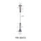 Wine Cabinet Wire Suspension Hanging Kit Wall To Wall YW86455